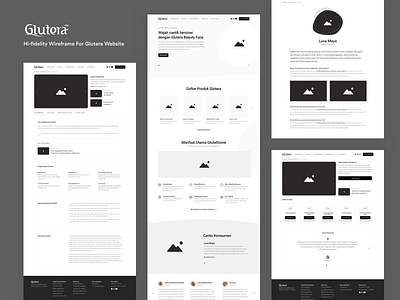 Glutera - Wireframe