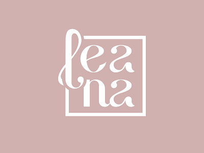 Leana logo adobe illustrator branding clothing store concept design graphic design logo type logo typography vector