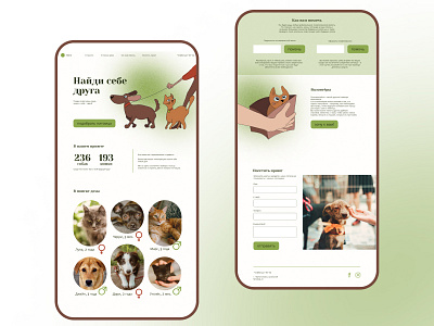 Pet Shelter Landing Page figma landing landing page ui web web design