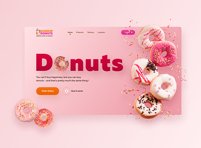 Donut shot design figma icon typography ui web