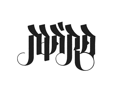 MÁRA_LETTERING black brand design font lettering logo mark type typeface typography