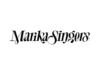 MARIKA SINGERS branding design lettering logo logotype mark sign type typo typography