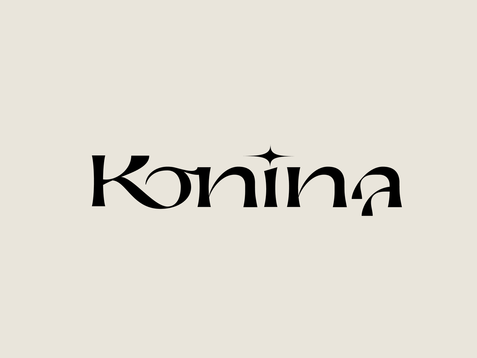 Konina_lettering n illustration design font glyph illustration illustrator lettering logo mark type typeface typography