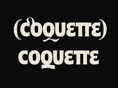 COQUETTE_custom lettering