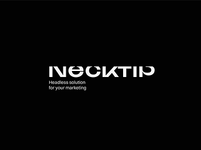Necktip wordmark brand branding corporate identity design lettering logo logotype mark type typeface typo typography visual identity wordmark