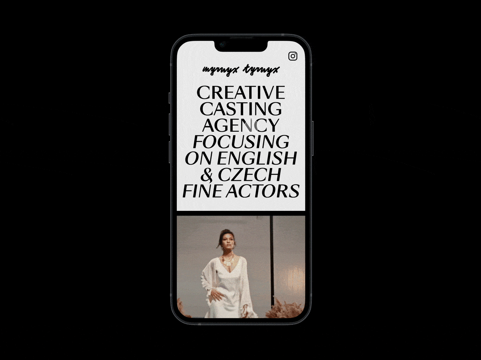 Creative casting agency agency animation app app design casting contemporary lettering logo mobile model product design typography video visual web webdesign