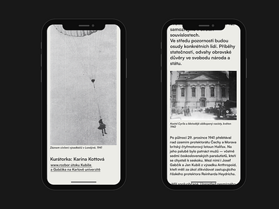 1942, ANTHROPOID ANNVIERSARY_mobile branding design layout mobile product product design responsive type typeface typography ui ui design uiux ux web webpage