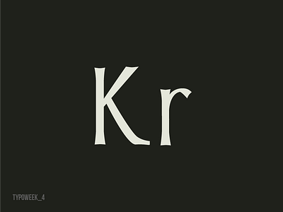 Typoweek_4 glyph humanist k letter sans type typo typography typoweek