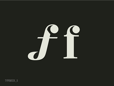 Typoweek_5 antique classicism f static teardrop typography typoweek