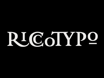 Riccotypo 2 inscription lettering riccotypo roman type types typo typography