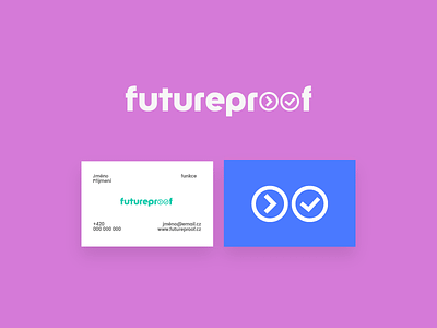 Future proof | business card analytics brand business card color corporate funky icon identity logo logotype mark