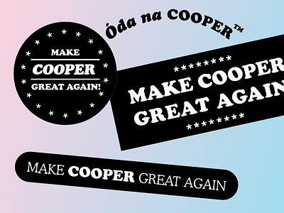 Cooper stickers black cooper design resurrection stickers type typo