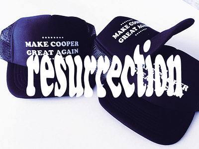 Cooper resurrection cap merch project type typeface typo typograhy