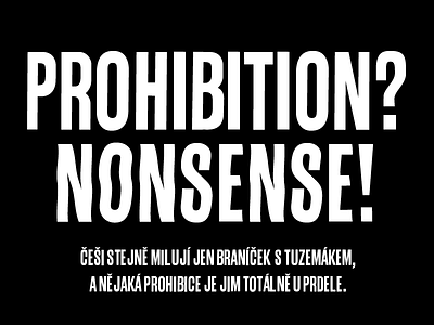 "prohibition" typeface