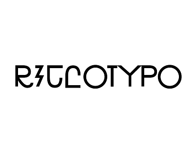 RICCOTYPO_34 black design font glyph letter lettering logotype mark sign type typeface typography