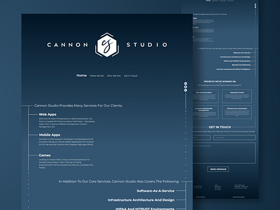 Cannon Studio | Web/App Development Agency Landing Page