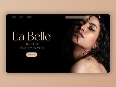 LA BELLE | Beauty Products Website Landing Page adobe xd beauty products branding cosmetics design figma graphic design landing page logo products store ui website design