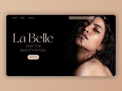 LA BELLE | Beauty Products Website Landing Page