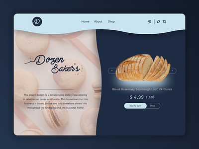 Landing page design for The Dozen Bakers adobe xd bake baker baker landing page bakers bakery baking products store baking products website branding design figma graphic design home page landing page logo product page store ui website website design