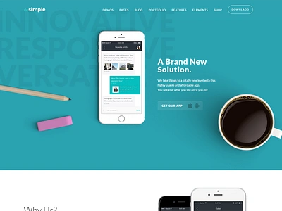 TheSimple - WP Theme - App Template 30 demos app business creative responsive wordpress