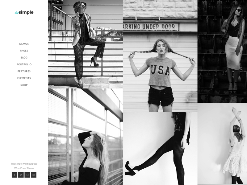 TheSimple - WP Theme - Creative Portfolio Agency creative photography web design wordpress theme themeforest themes wordpress