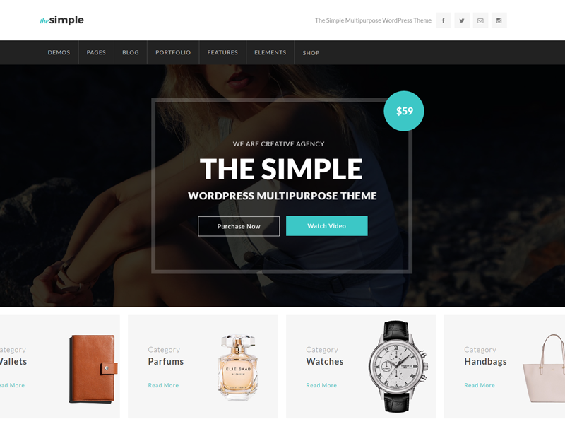 TheSimple - WP Theme - Shop Template woocommerce shop web design wordpress theme themeforest themes wordpress