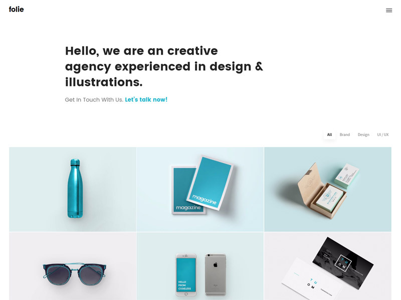 Portfolio - Folie - The WordPress Website Builder customizable small business personal theme wordpress portfolio freelance