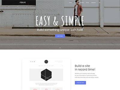 Landing Classic - Demo Created with Folie WordPress Theme theme web design wordpress wordpress theme
