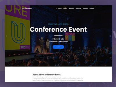 Folie WordPress Theme - Conference Demo