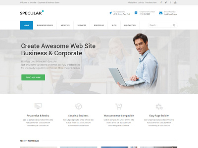 Specular - Bundle Wordpress Theme - business responsive specular theme wordpress