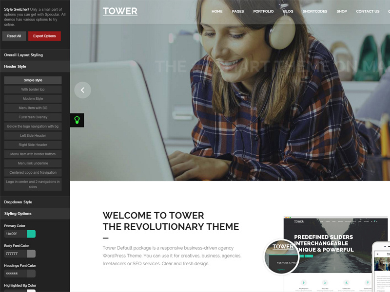 Tower | Responsive Business-Driven WordPress Theme ui web design wordpress theme themeforest themes wordpress