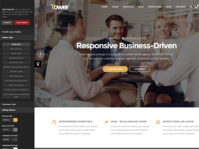 Tower - Responsive Business WordPress Theme themeforest themes ui web design wordpress wordpress theme