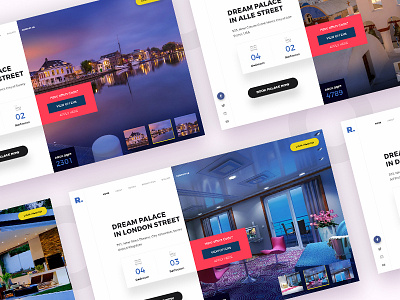 Dream Palace Cities app clean color creative design interface ios ui user website