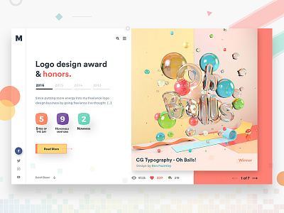 Logo Design Awards app clean color creative design interface ios ui user website