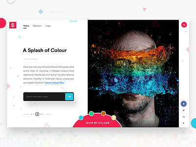 Splash Colour app clean color creative design interface ios mobile ui user