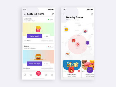 Food App iPhone X by M S Brar on Dribbble