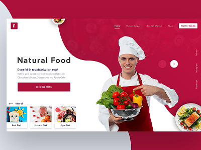 House Of Natural Organic Meal design diet food healthy house menu natural order vegetable website workout