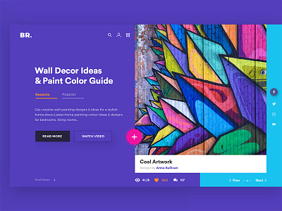 Wall Decor And Paintings arts colourful creative decor light theme modern paintings uiux unsplash web header