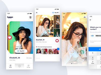 Happn Redesign by M S Brar on Dribbble