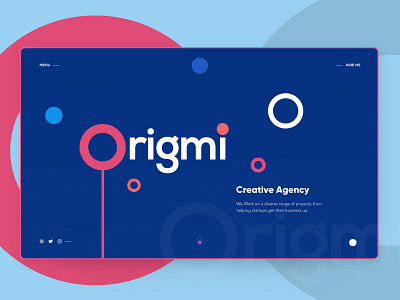 Origmi - Creative Agency agency branding clean color concept creative design gradients illustration interface modern trending typography uiux web website
