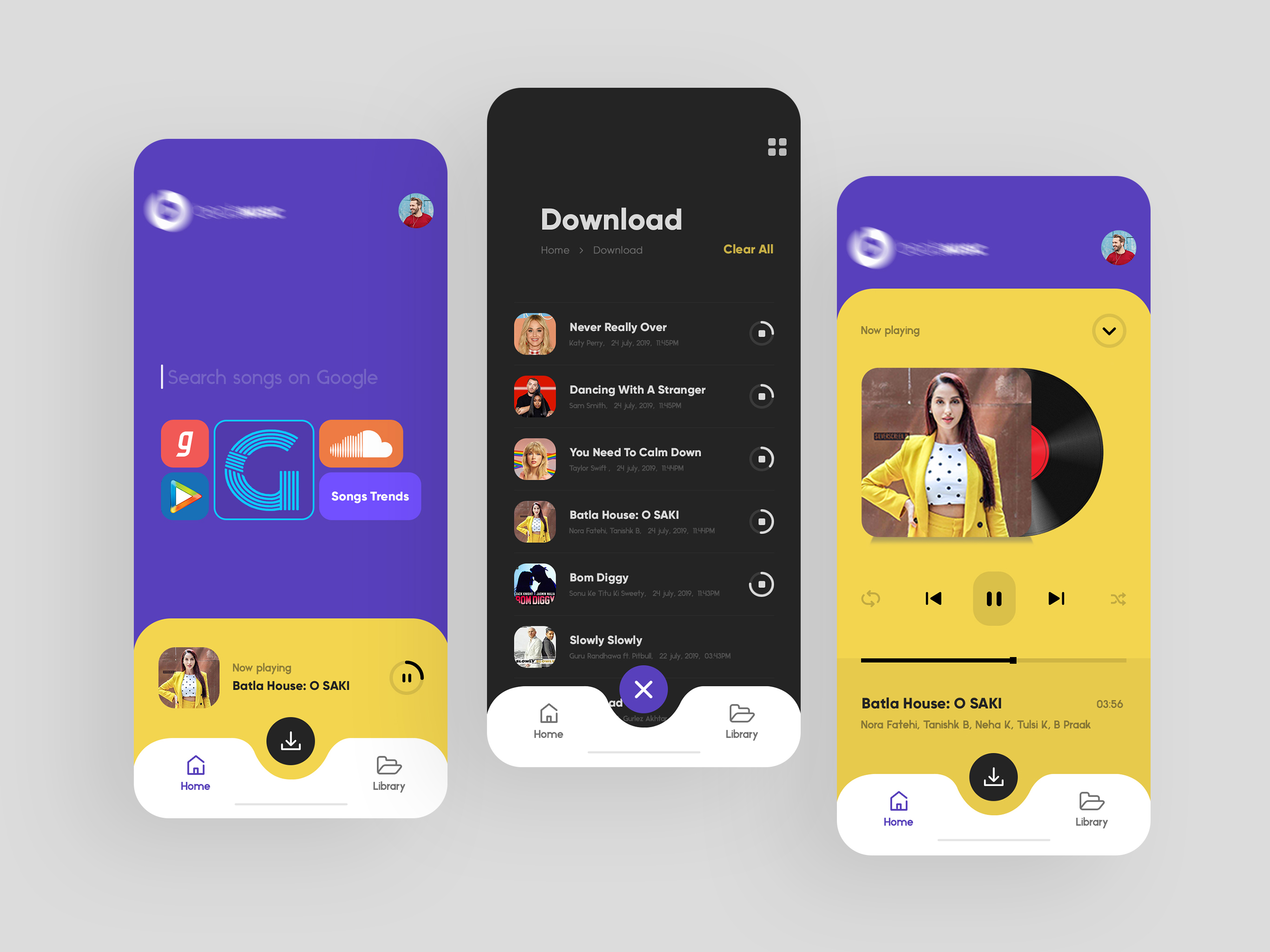 working on music app by M S Brar for Master Creationz on Dribbble