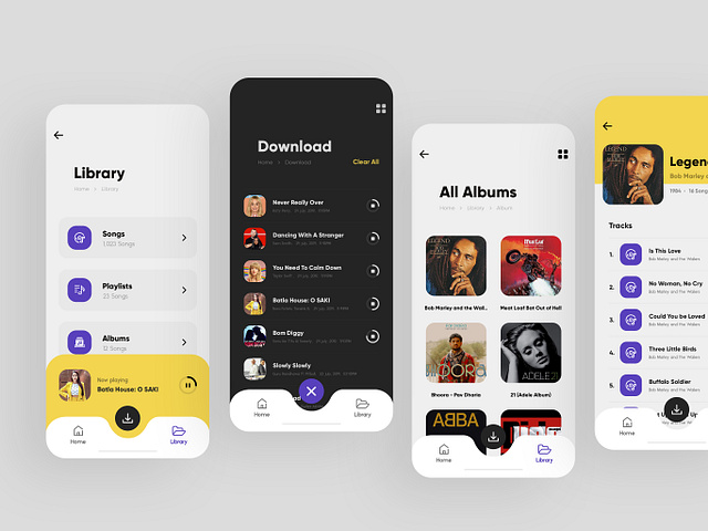 Music App (UI) by M S Brar on Dribbble