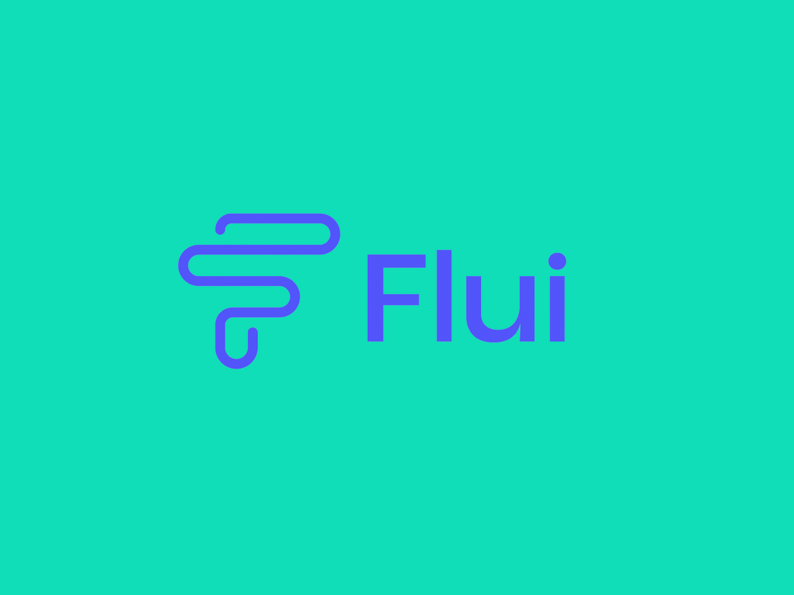 Flui Monogram aftereffects animation branding flat icon loading loading screen logo smooth vector