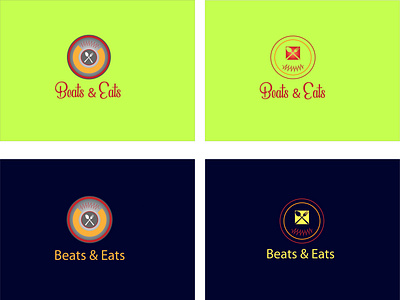 BEATS AND EATS logo for restaurant restaurant restaurant logo