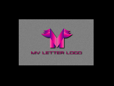 MV LETTER LOGO brand maker freelancing gradient color logo illustration letter logo logo logo design branding logo mark logodesign logotype