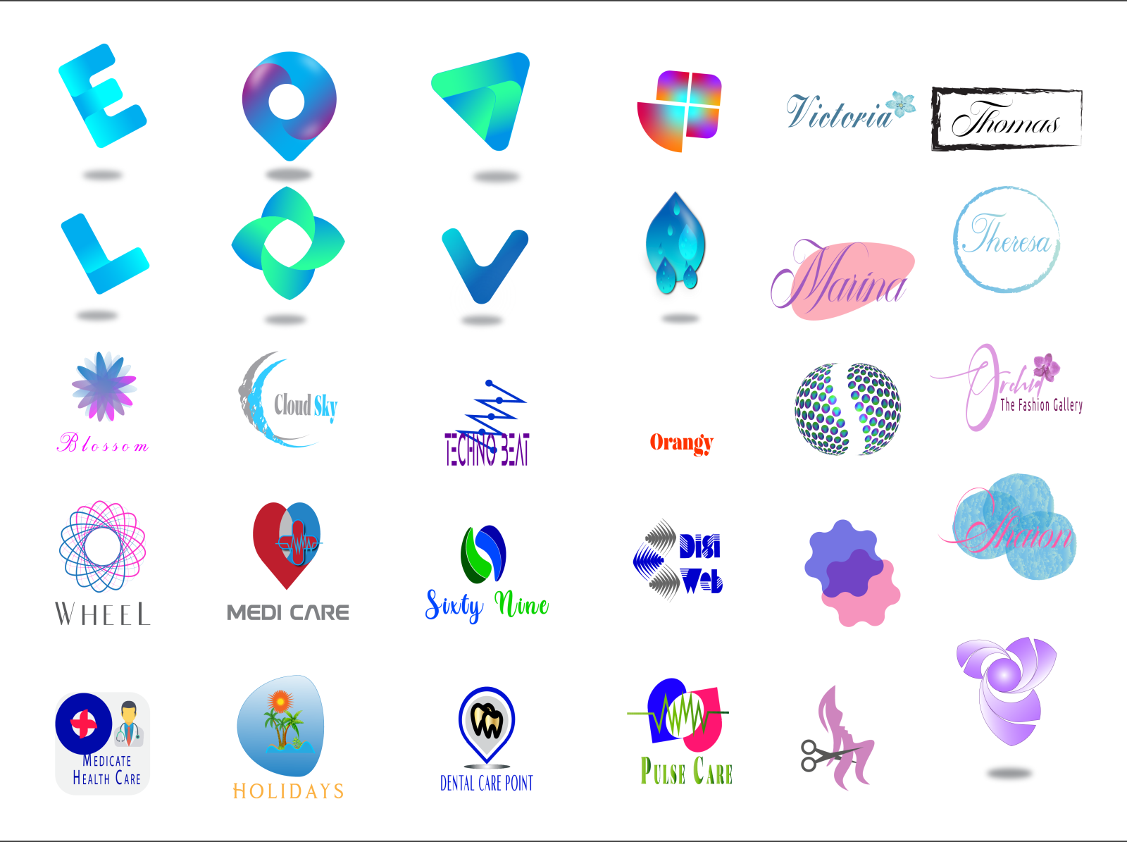 Various Logo Collection by Maksuda Khatun on Dribbble