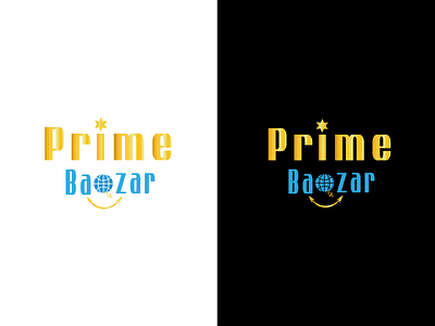 Prime Bazar 3d logo design brand maker business logo design e commerce logo gradient color logo illustration logo logo design branding logo mark logotype