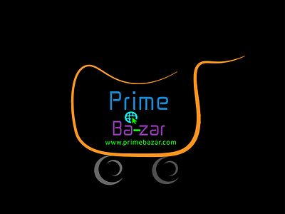 Prime Bazar 3d logo design brand maker business logo design ecommerce logo gradient color logo illustration logo logo design branding logo mark logotype