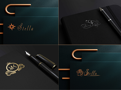 Luxury and elegant signature logo brand maker elegant signature logo gradient color logo lettering logo logo design branding logo maker logo mark logotype luxury minimal modern signature water color