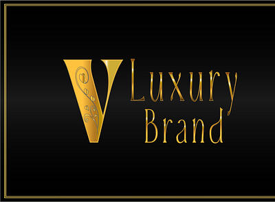 V luxury logo branding elegant logo golden color logo lettering logo luxurious logo luxury logo luxury logo design modern luxury logo premium brand
